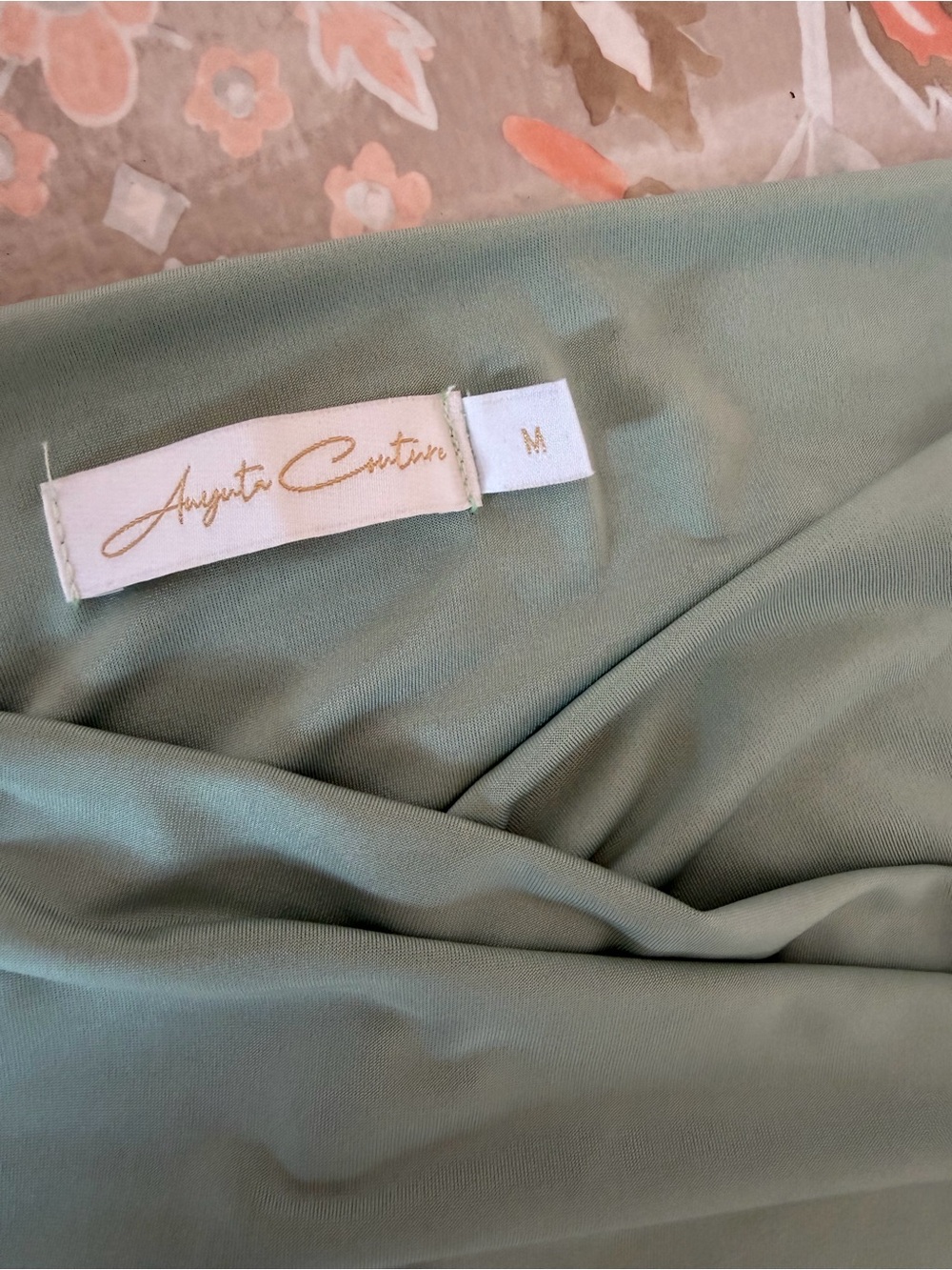 Anyuta Couture Maternity Gown with Pearl-Embellished Sleeves - Picture 4 of 5